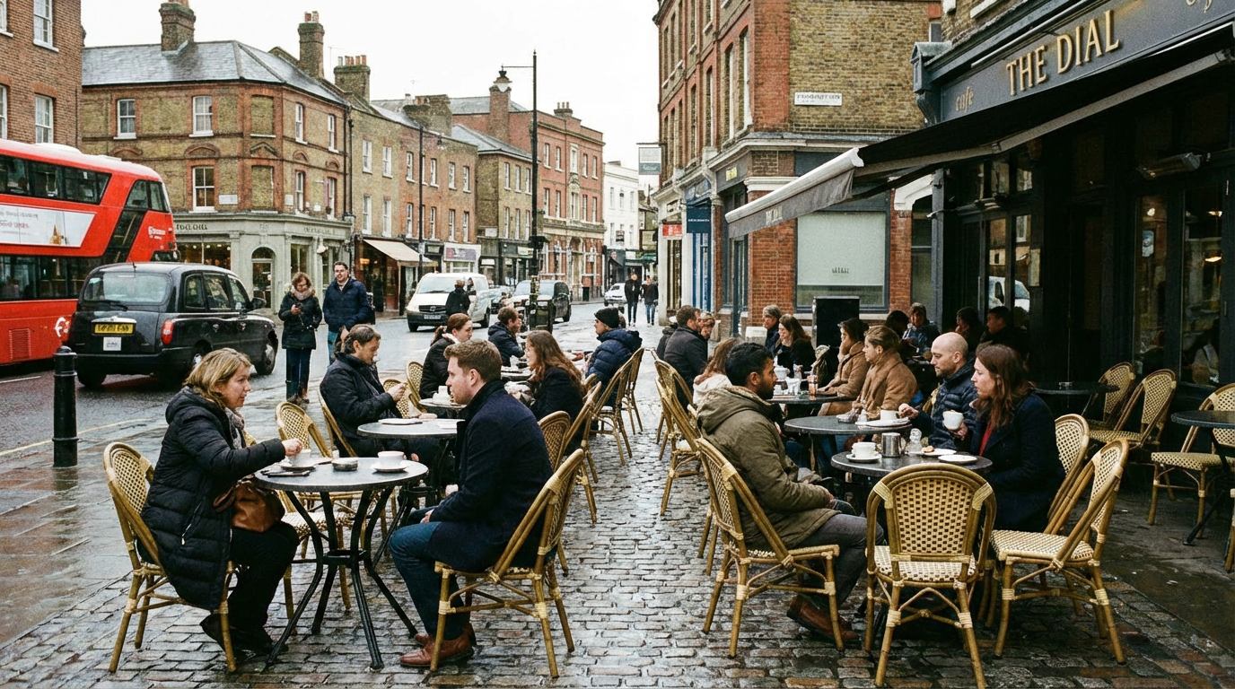 Cafe and restaurant scene, Haveringey London
